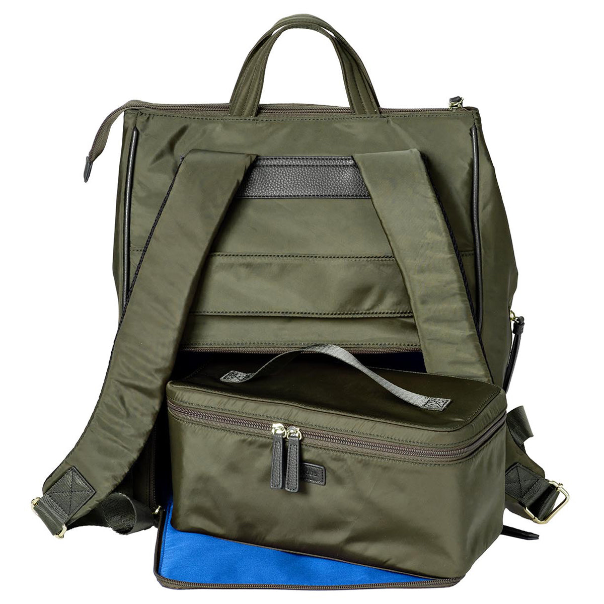 MinkeeBlue Amber Puffer Backpack Organizer