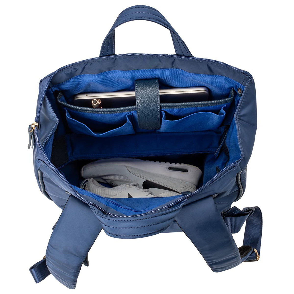 MinkeeBlue Amber Puffer Backpack Organizer