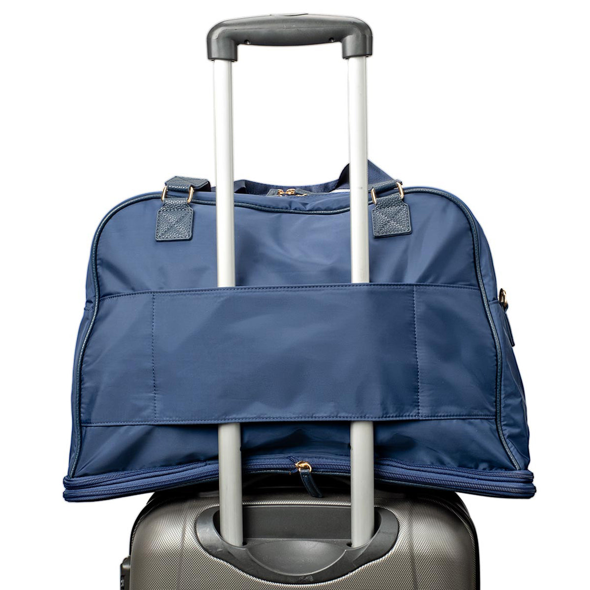 Puffer Duffel Bag with Shoe Compartment & Laptop Sleeve