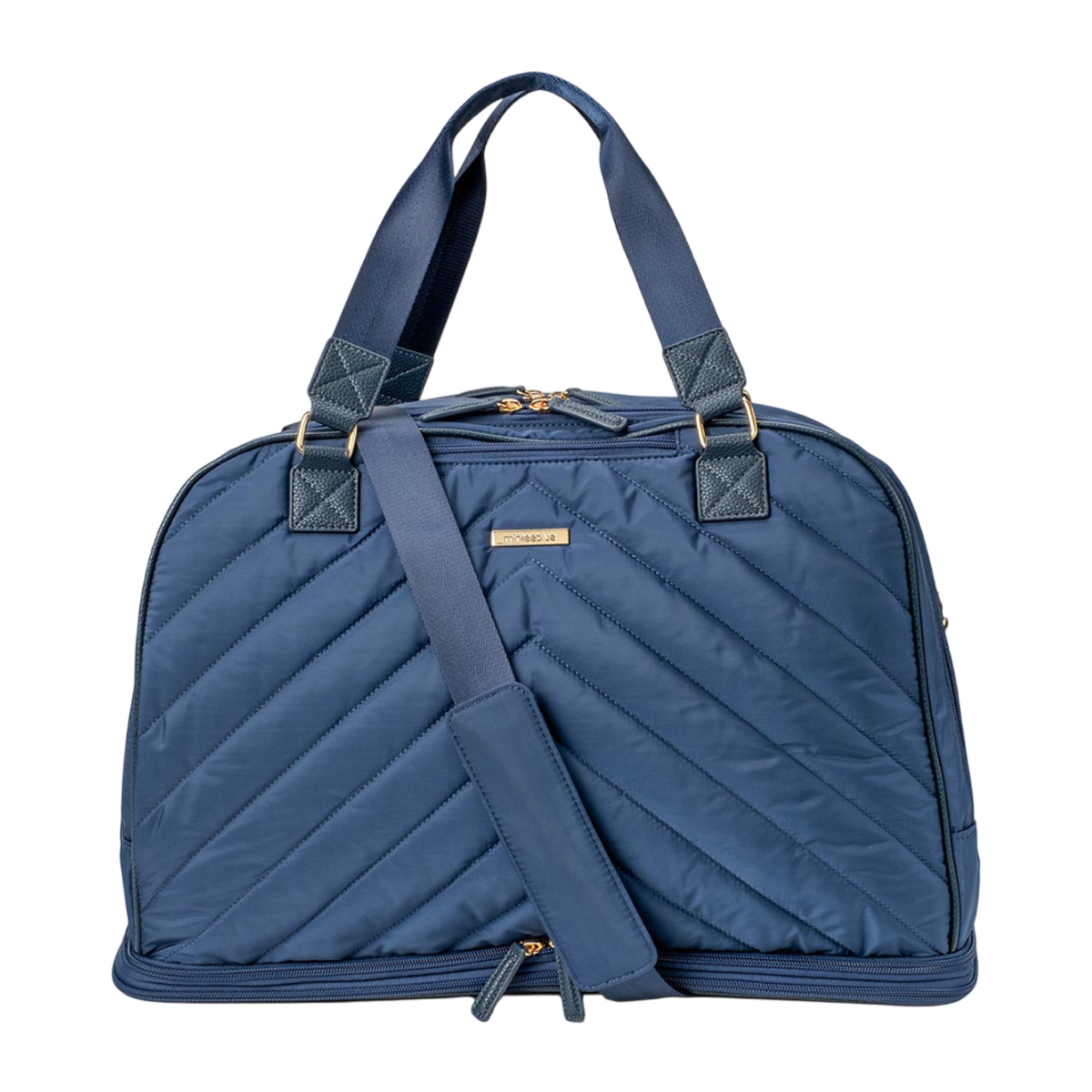 Puffer Duffel Bag with Shoe Compartment & Laptop Sleeve