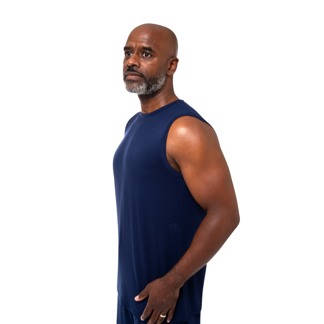 Men's Sleeveless Bamboo PJ Shirt