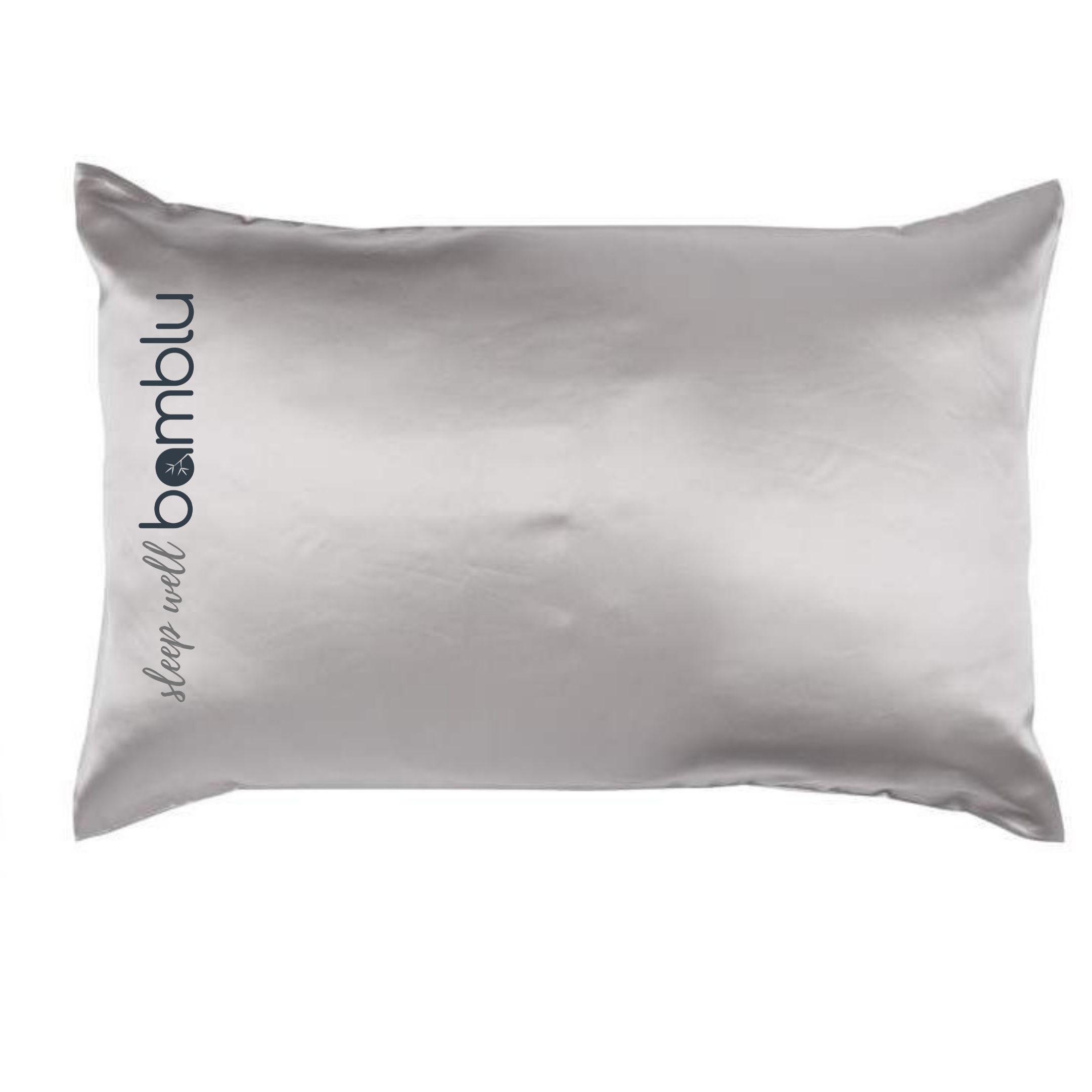 Embroidered Bamblu Satin Pillowcase